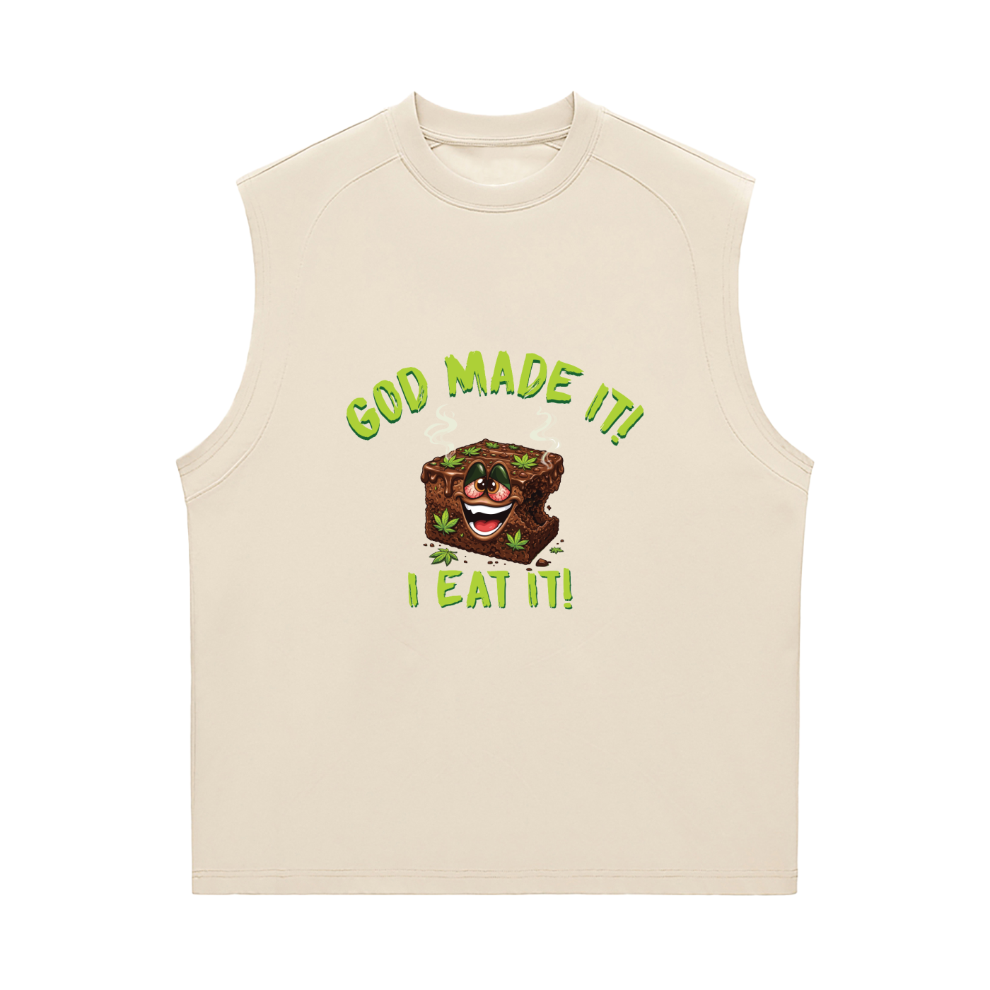 God Made It, I Eat It – Sorona Quick-Dry Cooling Tank Top