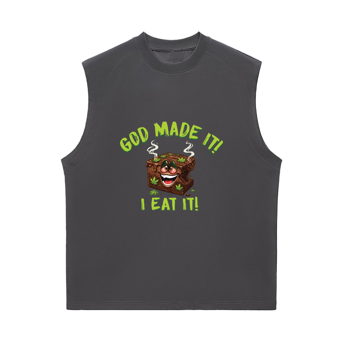 God Made It, I Eat It – Sorona Quick-Dry Cooling Tank Top