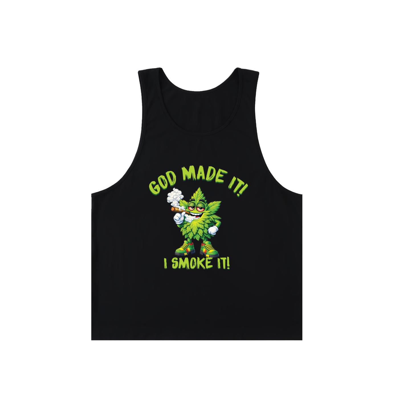 God Made It, I Smoke It – Unisex Loose Tank Top