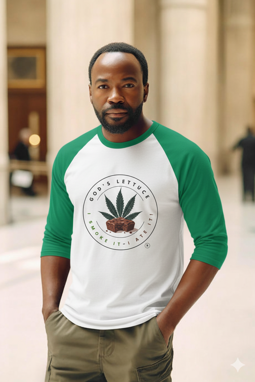 Unisex Three-Quarter Sleeve Raglan Shirt