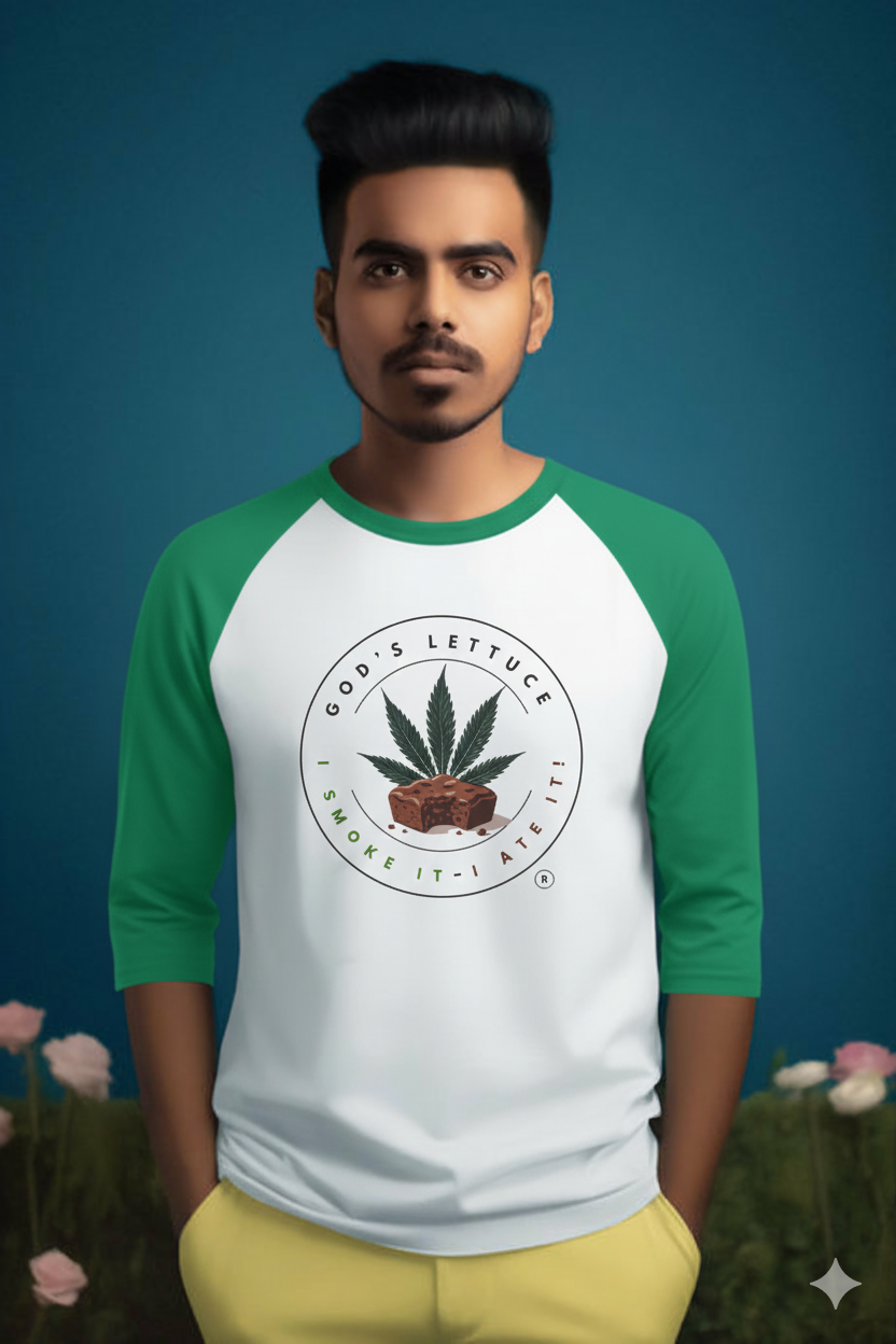 Unisex Three-Quarter Sleeve Raglan Shirt