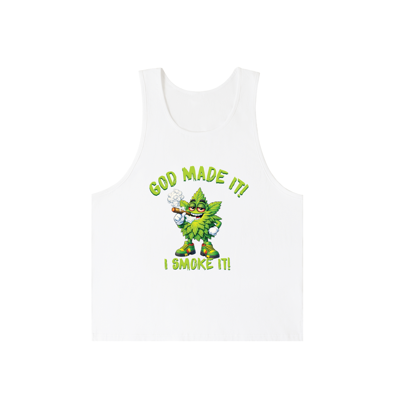 God Made It, I Smoke It – Unisex Loose Tank Top