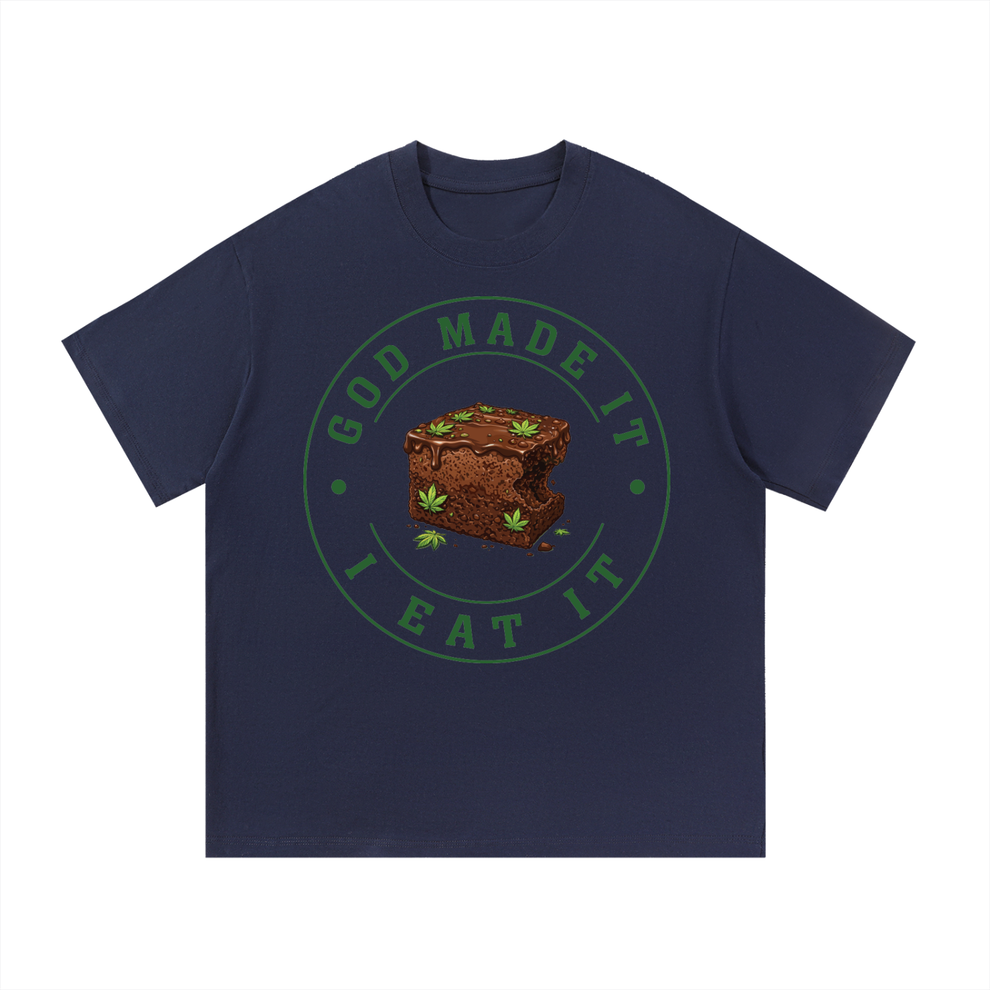 God Made It, I Eat It – Essential Cotton T-Shirt (Front Print)